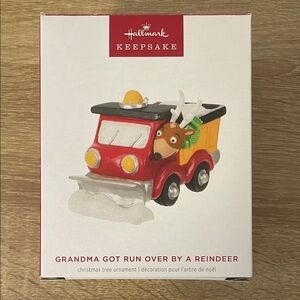 Hallmark Keepsake Red and White Reindeer Ornament